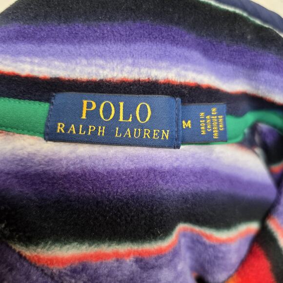 Polo Ralph Lauren Medium Southwestern Fleece Sportsman Wildlife Sweater Jacket - Picture 8 of 10